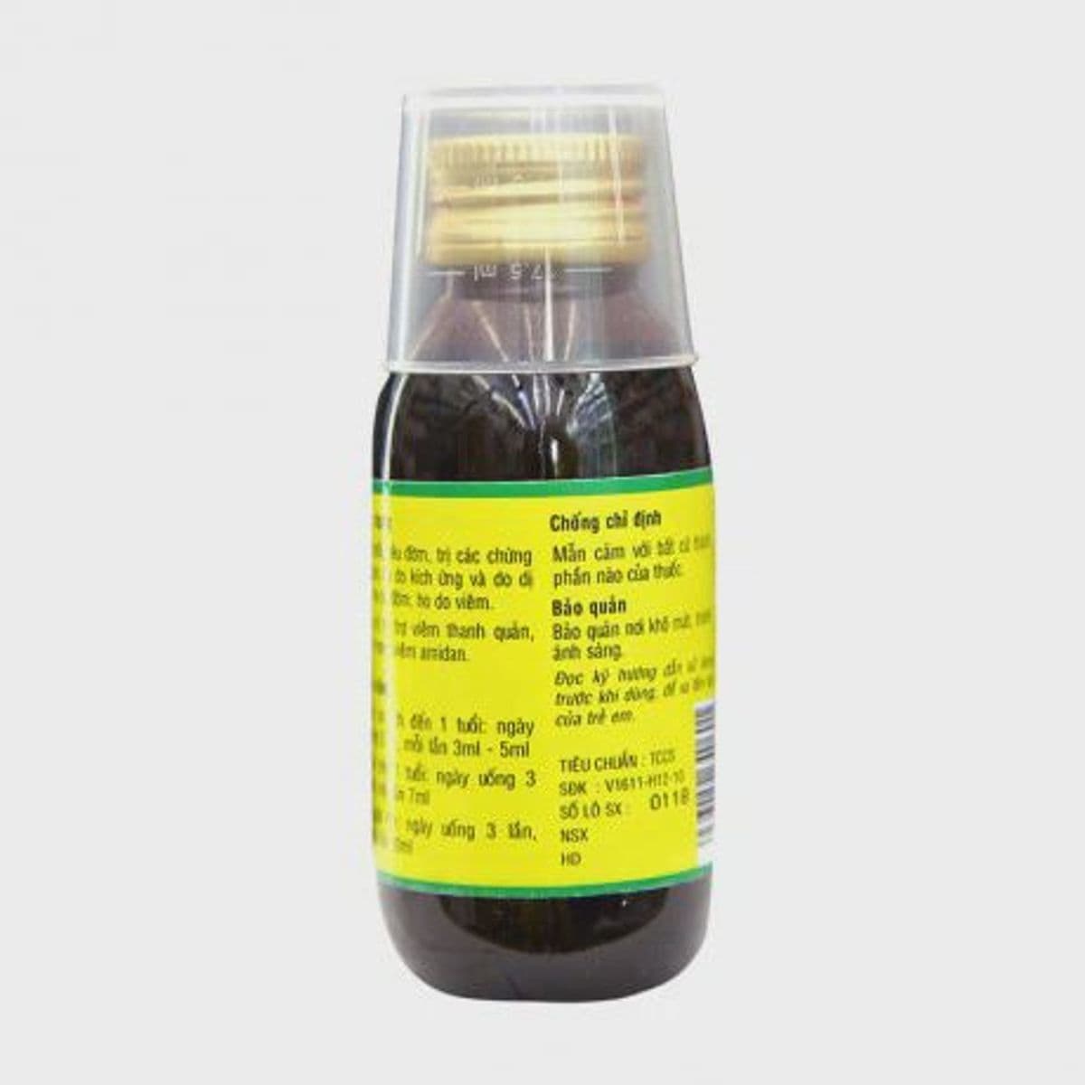 Siro ho Bạch Ngân PV Plus bổ phổi - nhuận phế, giảm ho và giảm đờm (chai 125ml)