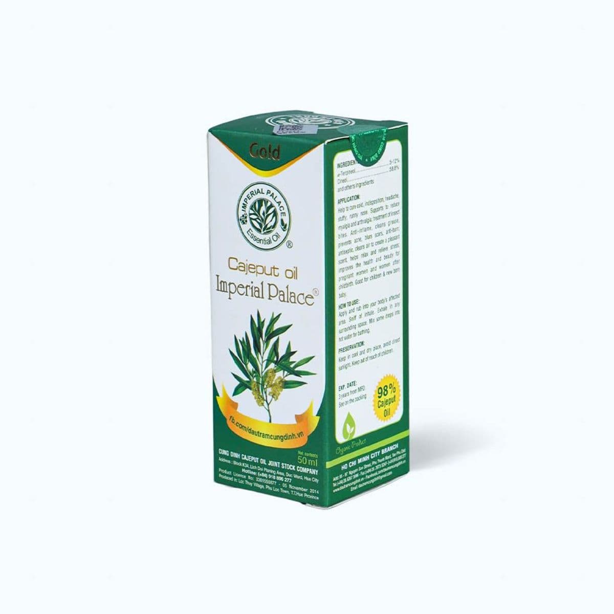 Dầu tràm CUNG ĐÌNH Gold hỗ trợ phòng cảm cúm cho mẹ và bé (50ml)