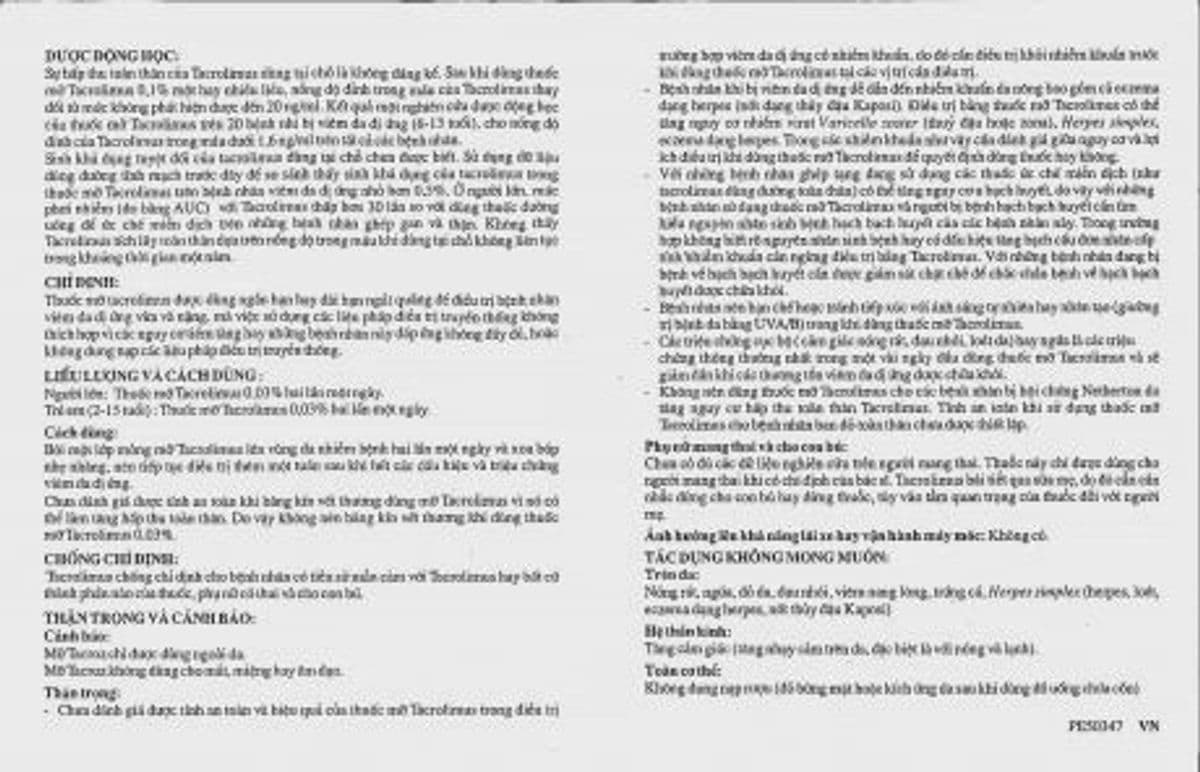 Thuốc dùng ngoài Tacroz 0.03% điều trị viêm da cơ địa từ vừa đến nặng (tuýp 10g)