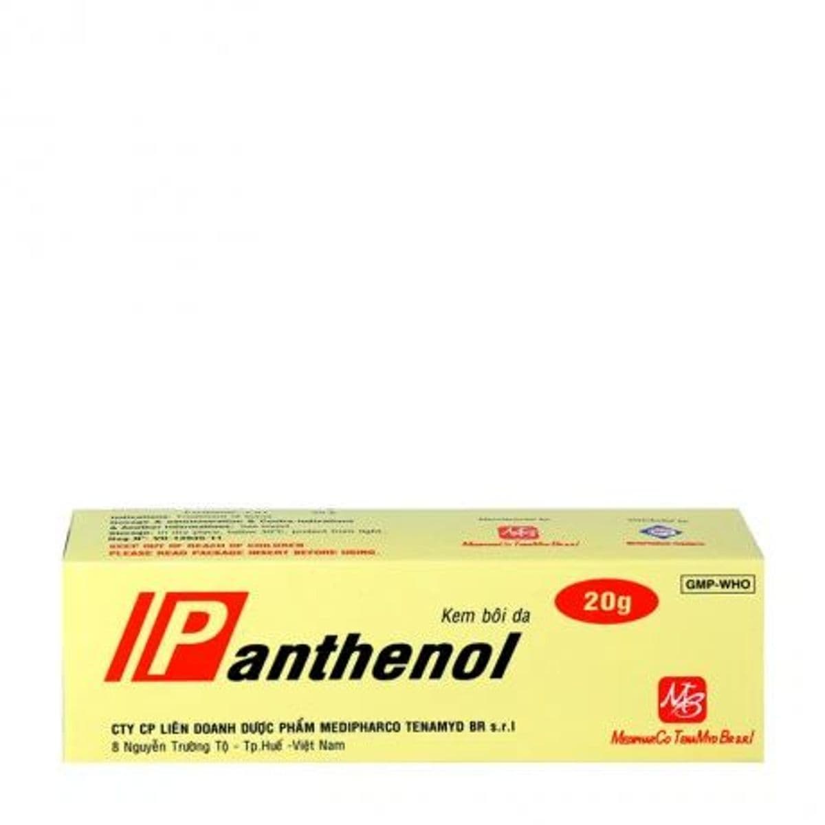 Thuốc dùng ngoài Panthenol 5% (tuýp 20g) trị da tổn thương và bỏng hiệu quả