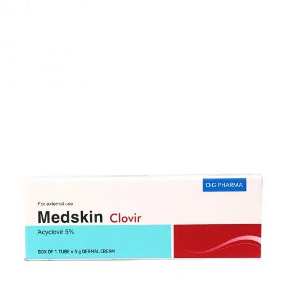 Thuốc dùng ngoài Medskin Acyclovir trị trường hợp nhiễm virus herpes simplex trên da (tuýp 5g)