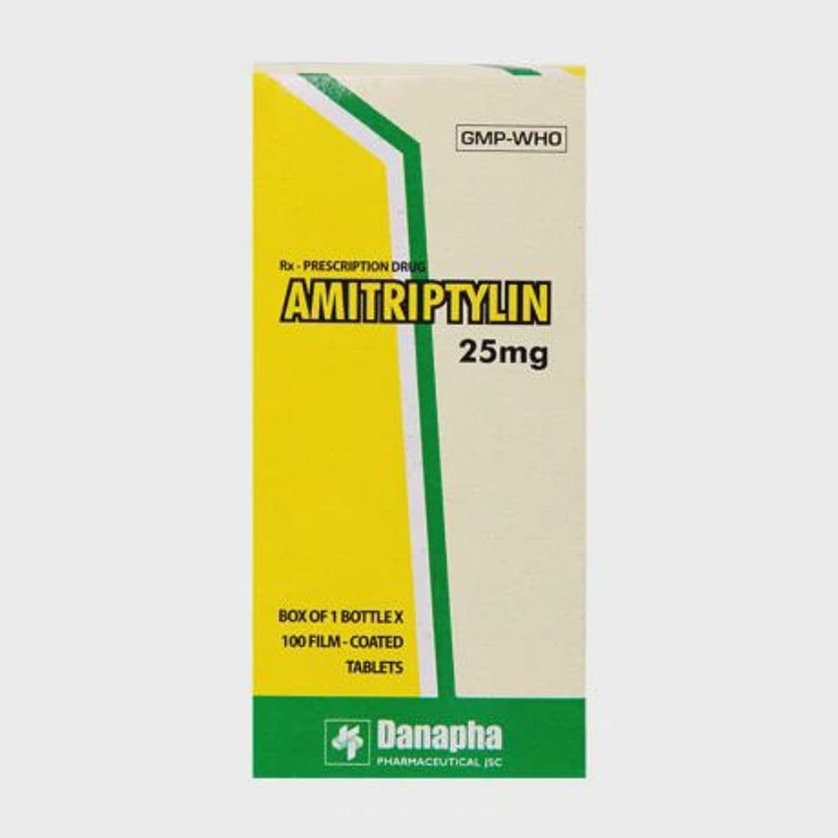 Viên nén Amitriptylin Danapha 25mg điều trị trầm cảm (chai 100 viên)